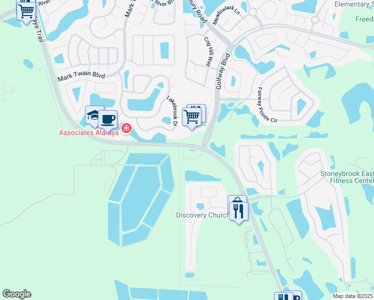 map of restaurants, bars, coffee shops, grocery stores, and more near 1999 S Alafaya Trail in Orlando