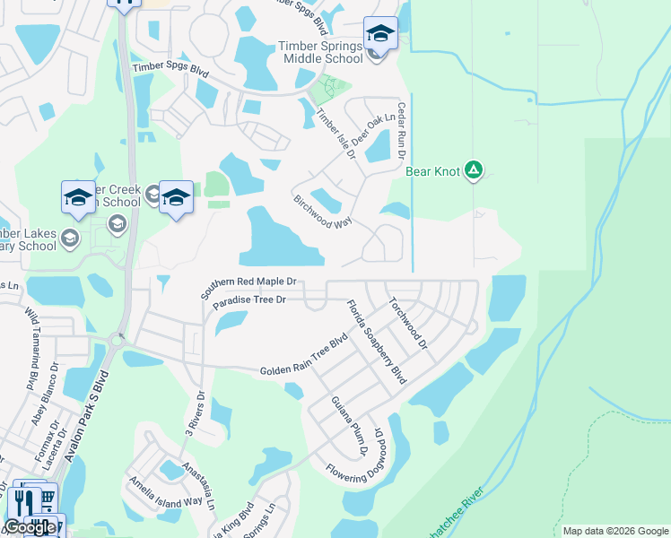 map of restaurants, bars, coffee shops, grocery stores, and more near 1248 Fox Grove Court in Orlando
