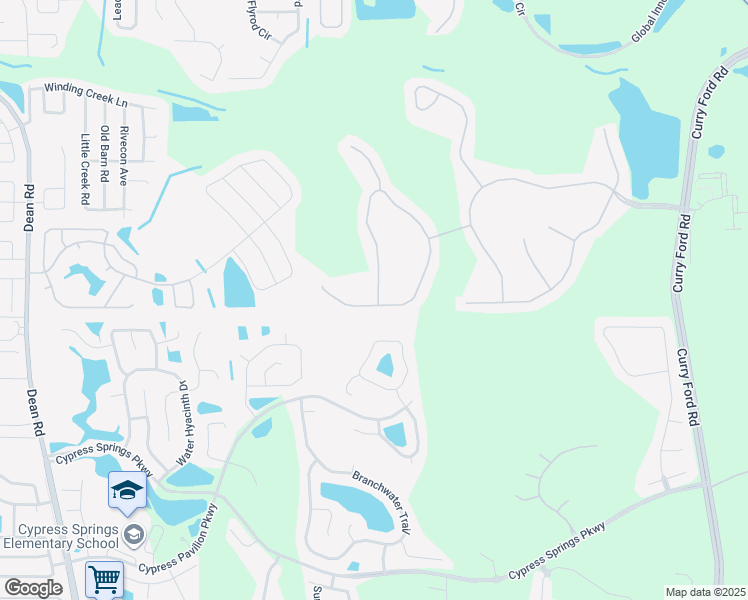 map of restaurants, bars, coffee shops, grocery stores, and more near 10439 Willow Ridge Loop in Orlando