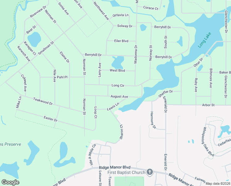 map of restaurants, bars, coffee shops, grocery stores, and more near 33499 August Avenue in Webster