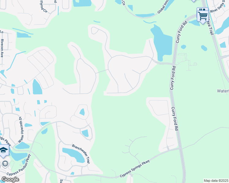 map of restaurants, bars, coffee shops, grocery stores, and more near 1822 Balsam Willow Trail in Orlando