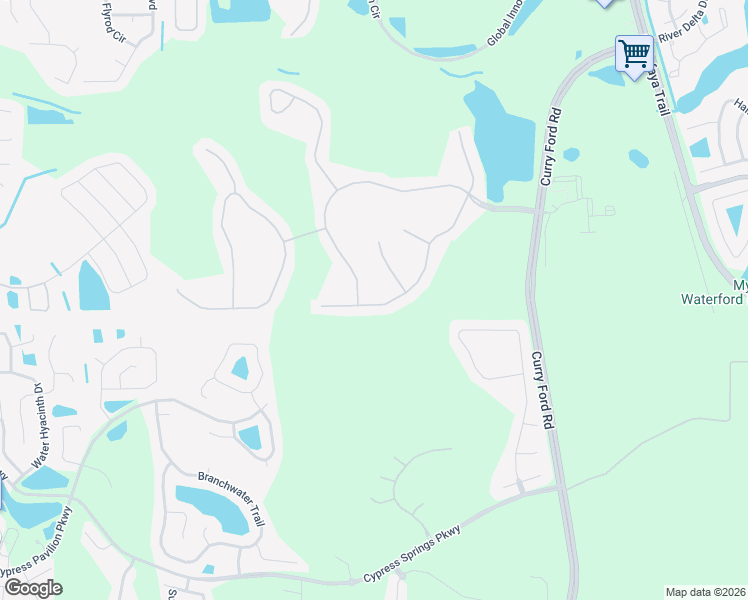 map of restaurants, bars, coffee shops, grocery stores, and more near 1736 Balsam Willow Trail in Orlando