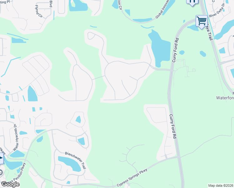 map of restaurants, bars, coffee shops, grocery stores, and more near 1736 Balsam Willow Trail in Orlando
