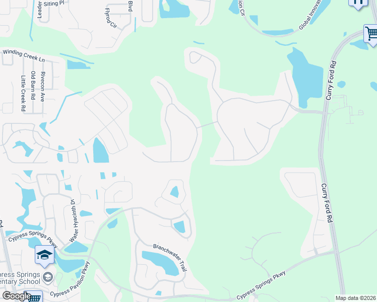 map of restaurants, bars, coffee shops, grocery stores, and more near 10541 Willow Ridge Loop in Orlando