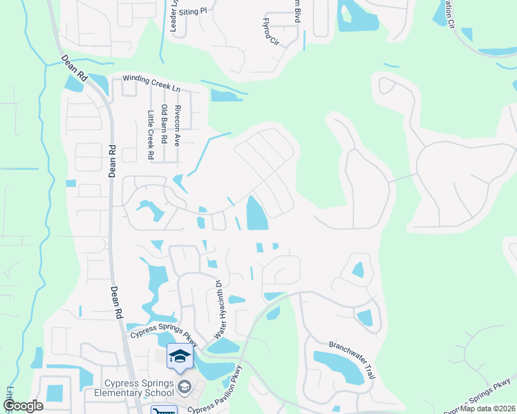 map of restaurants, bars, coffee shops, grocery stores, and more near 10507 Cabbage Tree Loop in Orlando