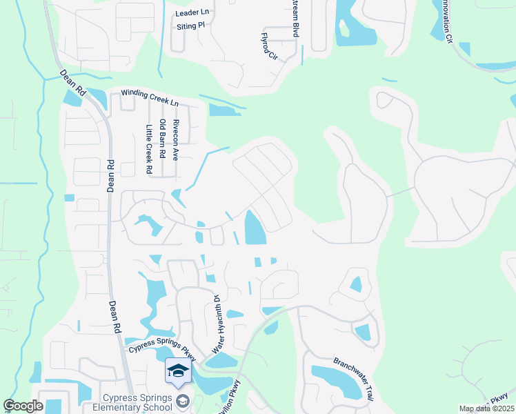 map of restaurants, bars, coffee shops, grocery stores, and more near 10507 Cabbage Tree Loop in Orlando