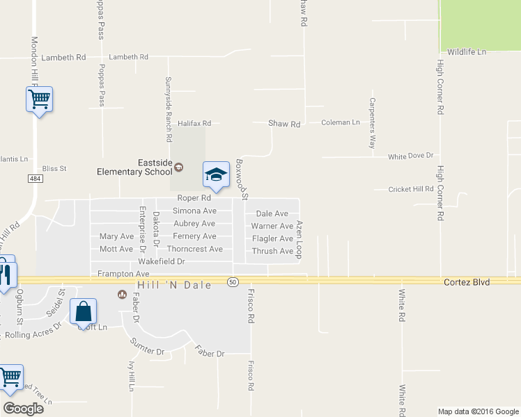 map of restaurants, bars, coffee shops, grocery stores, and more near 27279 Dale Avenue in Brooksville