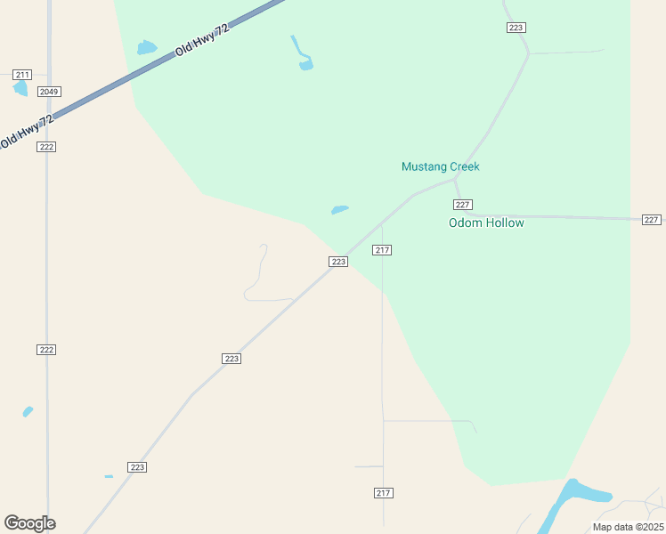 map of restaurants, bars, coffee shops, grocery stores, and more near County Road 223 in Live Oak County