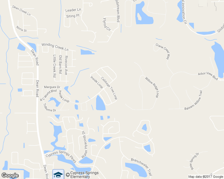map of restaurants, bars, coffee shops, grocery stores, and more near 10618 Cabbage Tree Loop in Orlando