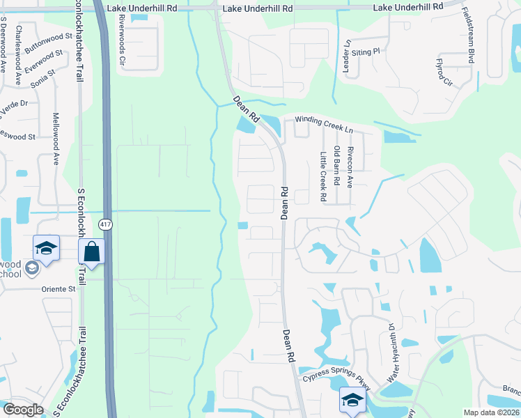 map of restaurants, bars, coffee shops, grocery stores, and more near 9962 Armando Circle in Orlando