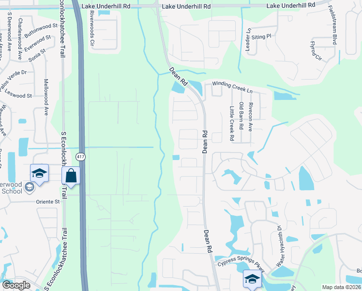 map of restaurants, bars, coffee shops, grocery stores, and more near 9962 Armando Circle in Orlando