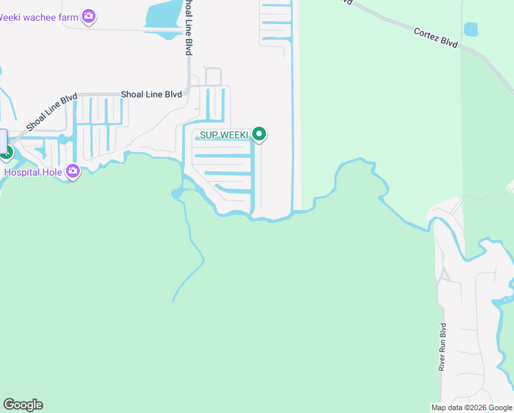 map of restaurants, bars, coffee shops, grocery stores, and more near 6762 East Richard Drive in Spring Hill