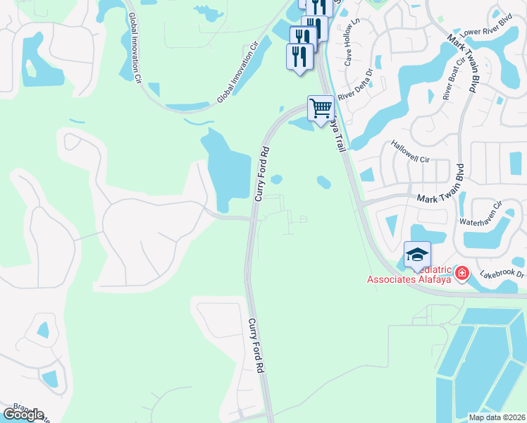 map of restaurants, bars, coffee shops, grocery stores, and more near 11778 Heritage Point Drive in Orlando
