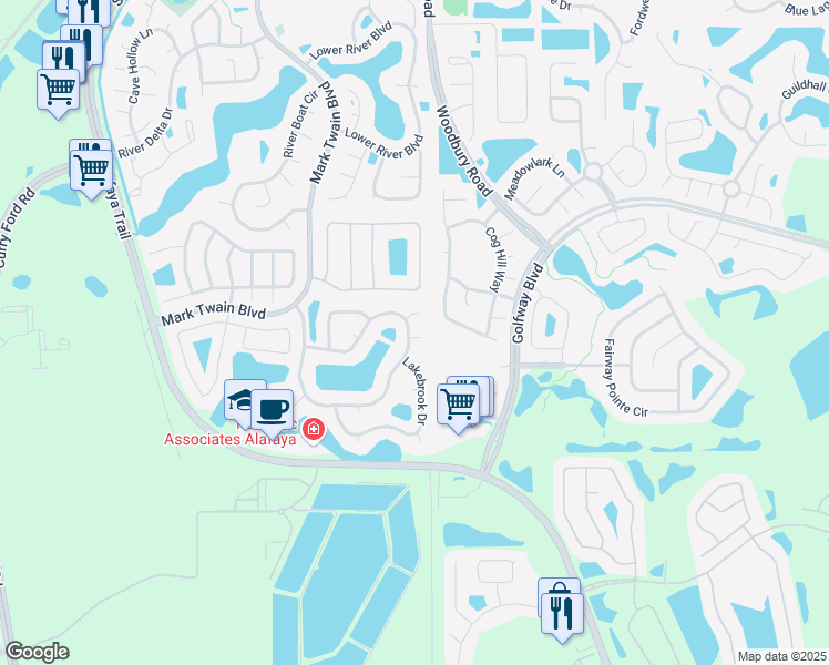 map of restaurants, bars, coffee shops, grocery stores, and more near 1018 Marisol Court in Orlando