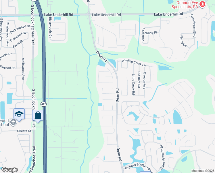 map of restaurants, bars, coffee shops, grocery stores, and more near 10133 Armando Circle in Orlando
