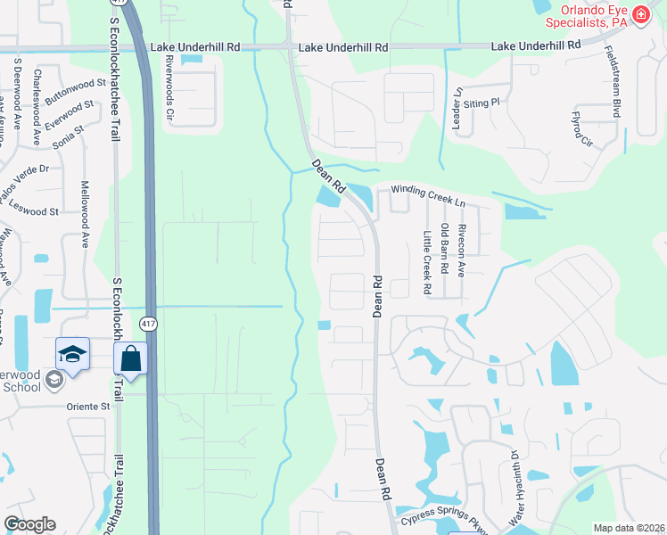 map of restaurants, bars, coffee shops, grocery stores, and more near 10133 Armando Circle in Orlando