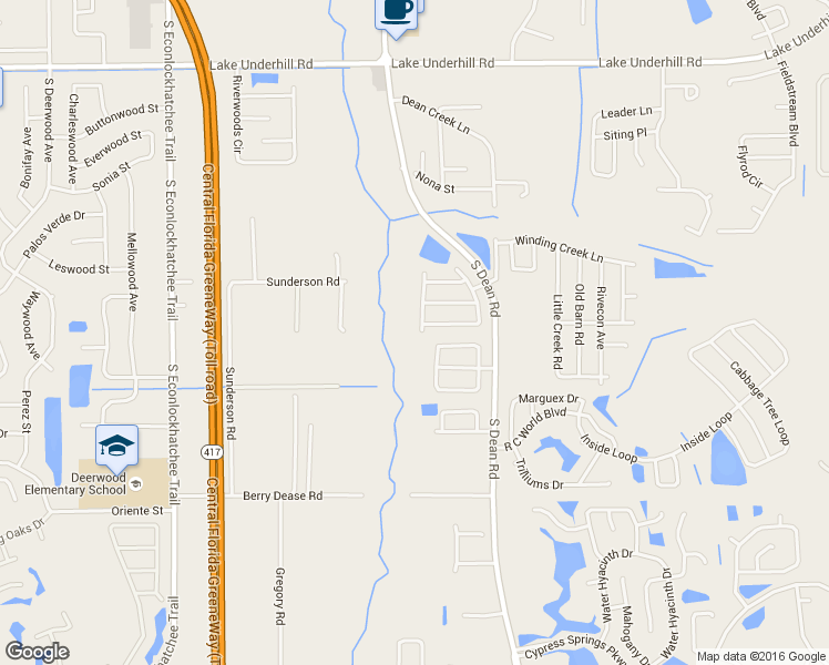 map of restaurants, bars, coffee shops, grocery stores, and more near 932 River Cove Avenue in Orlando