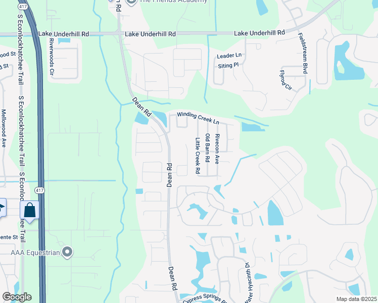 map of restaurants, bars, coffee shops, grocery stores, and more near 1061 Castlevecchio Loop in Alafaya