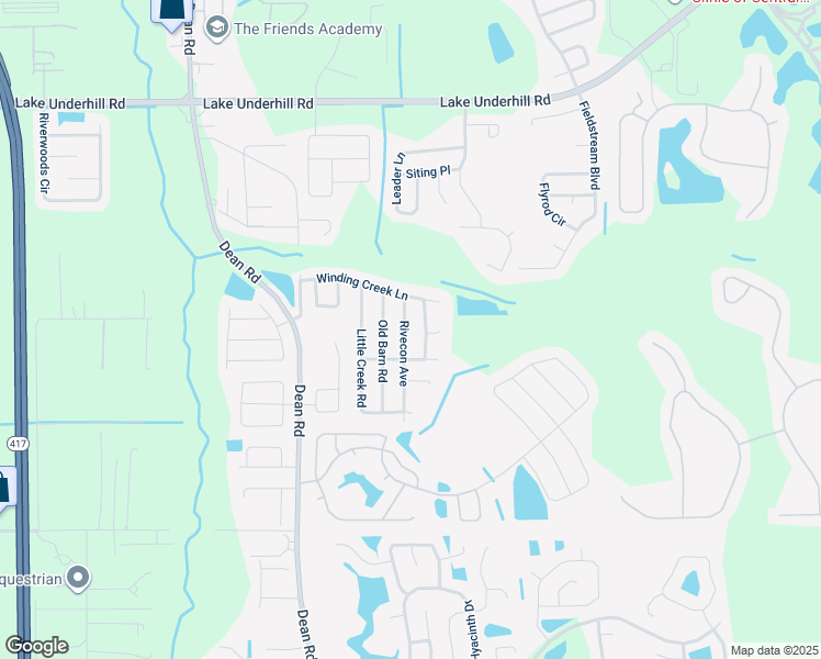 map of restaurants, bars, coffee shops, grocery stores, and more near 913 Rivecon Avenue in Orlando