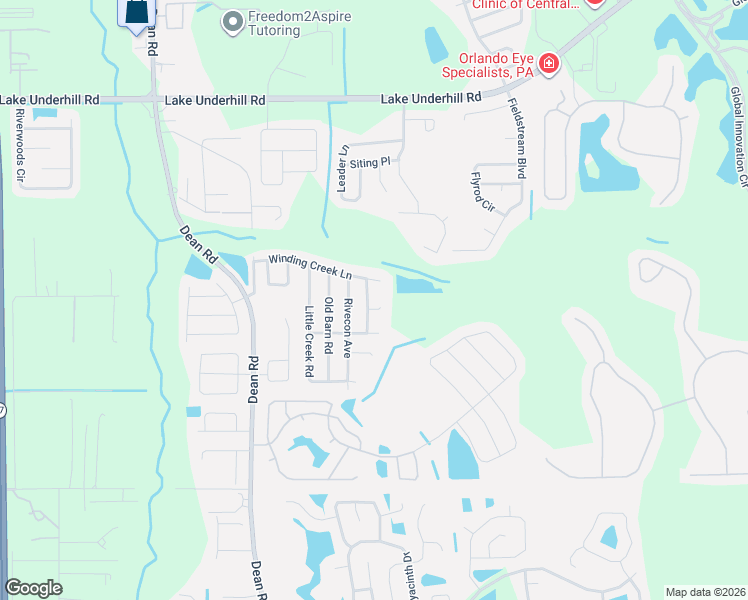 map of restaurants, bars, coffee shops, grocery stores, and more near 909 River Wind Avenue in Orlando