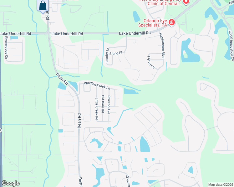 map of restaurants, bars, coffee shops, grocery stores, and more near 913 Rivecon Avenue in Orlando
