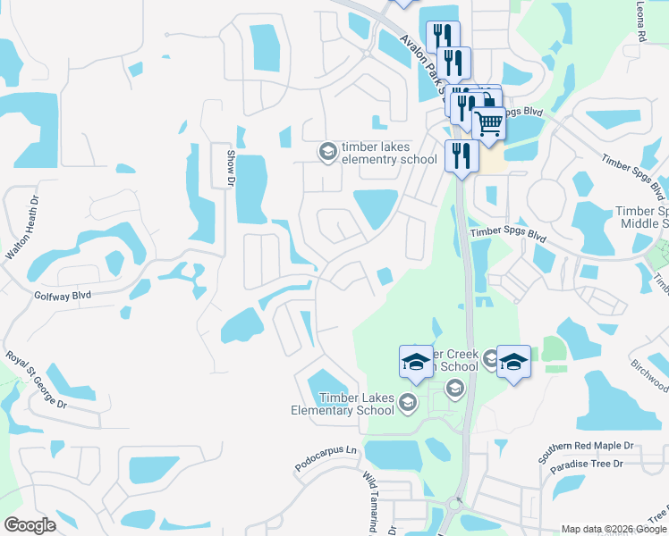 map of restaurants, bars, coffee shops, grocery stores, and more near 14062 Ocean Pine Circle in Orlando