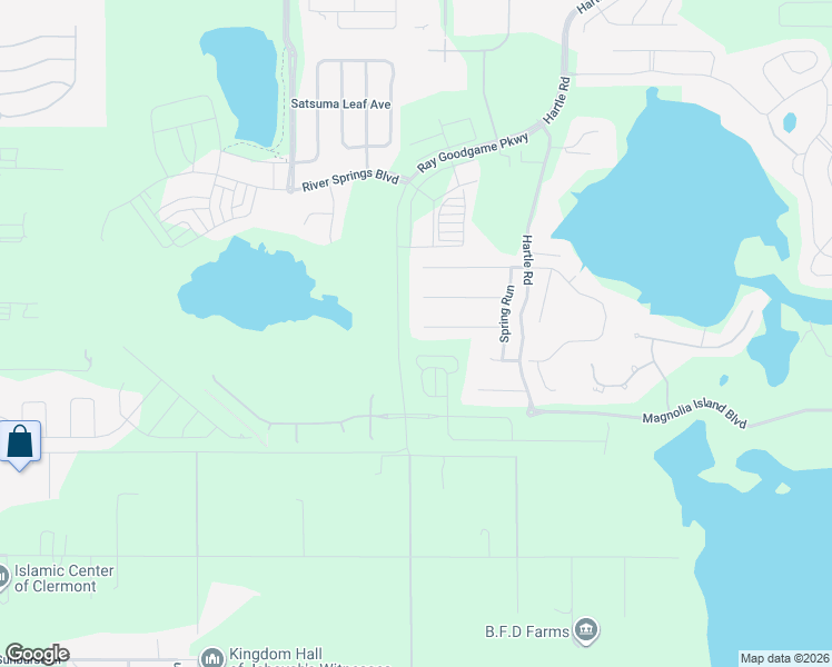map of restaurants, bars, coffee shops, grocery stores, and more near 16000 Lanesboro Court in Clermont