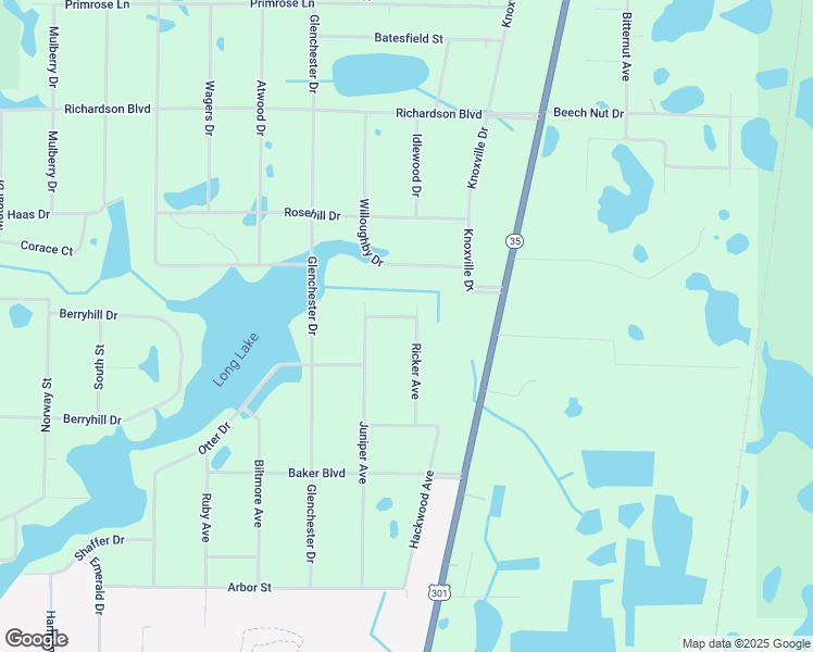 map of restaurants, bars, coffee shops, grocery stores, and more near 35128 Excalibur Road in Webster