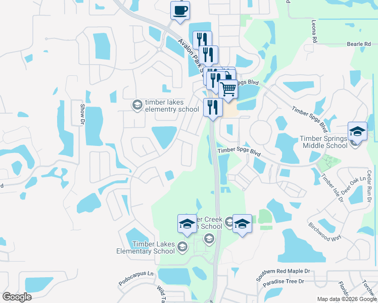 map of restaurants, bars, coffee shops, grocery stores, and more near 14122 Sapphire Bay Circle in Orlando