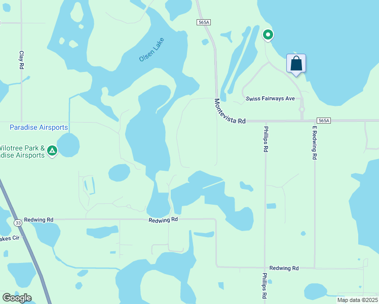 map of restaurants, bars, coffee shops, grocery stores, and more near 13601 Montevista Road in Clermont