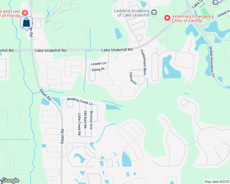 map of restaurants, bars, coffee shops, grocery stores, and more near 11266 Moonshine Creek Circle in Orlando