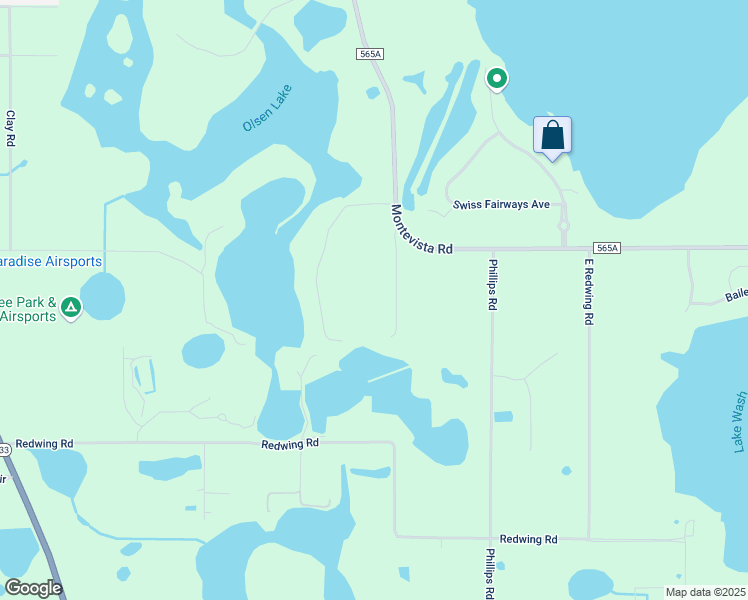 map of restaurants, bars, coffee shops, grocery stores, and more near 13601 Montevista Road in Clermont