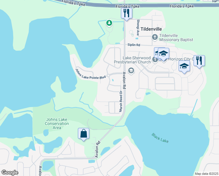 map of restaurants, bars, coffee shops, grocery stores, and more near 558 Egret Place Drive in Oakland