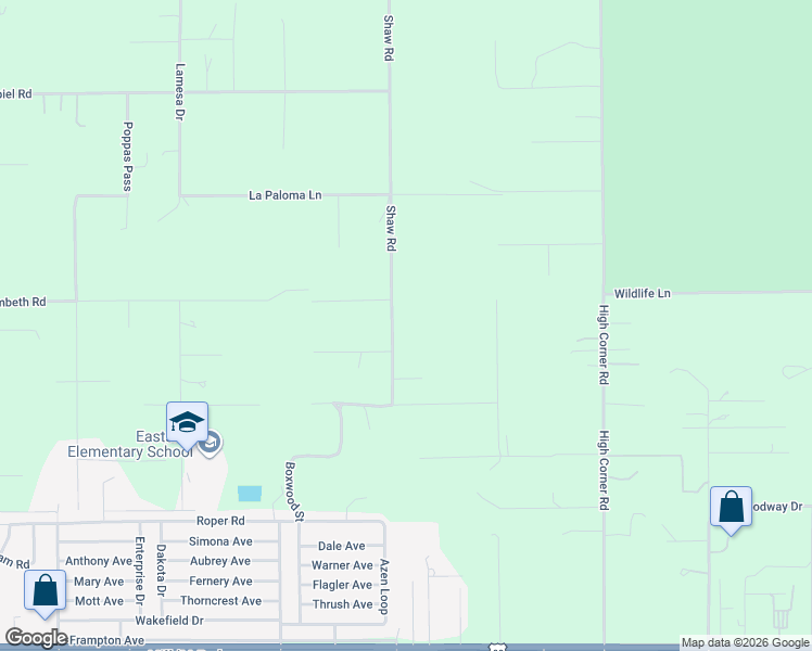 map of restaurants, bars, coffee shops, grocery stores, and more near 7224 Shaw Road in Brooksville