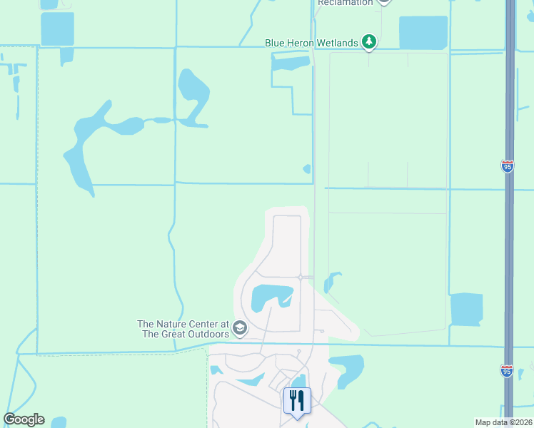 map of restaurants, bars, coffee shops, grocery stores, and more near 531 Harmony Lane in Titusville