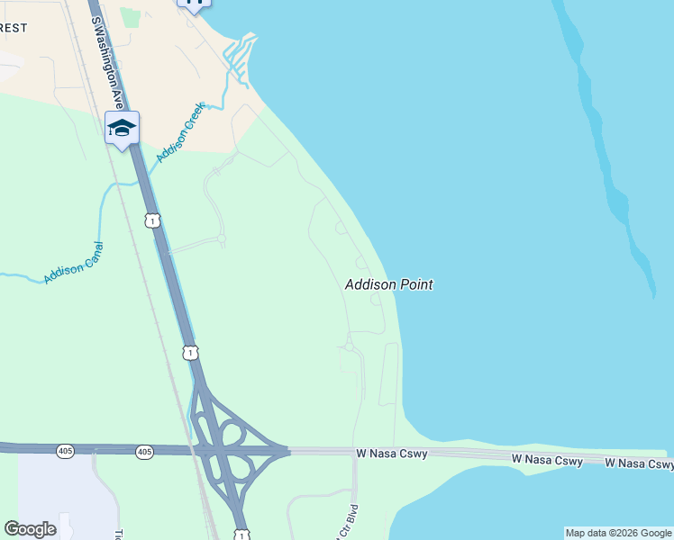 map of restaurants, bars, coffee shops, grocery stores, and more near Riveredge Drive in Titusville