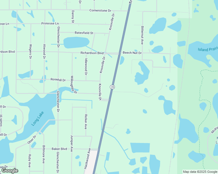 map of restaurants, bars, coffee shops, grocery stores, and more near 7251 Treiman Boulevard in Webster