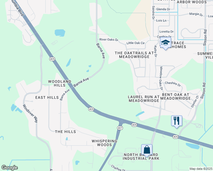 map of restaurants, bars, coffee shops, grocery stores, and more near in Titusville