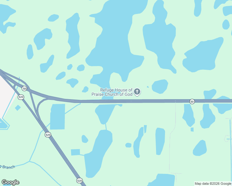 map of restaurants, bars, coffee shops, grocery stores, and more near 20637 East Colonial Drive in Christmas