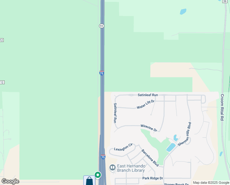 map of restaurants, bars, coffee shops, grocery stores, and more near 30661 hydrangea court in Brooksville