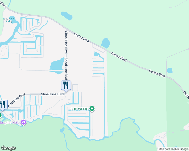 map of restaurants, bars, coffee shops, grocery stores, and more near 6431 Bass Road in Spring Hill