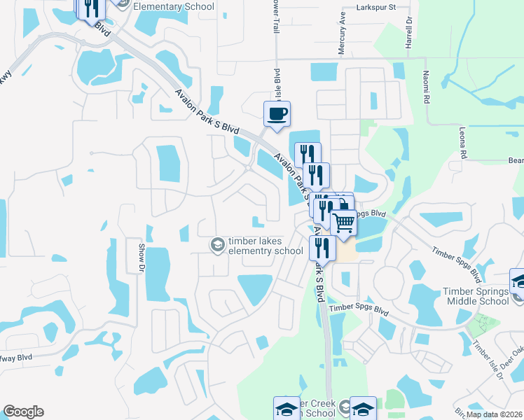 map of restaurants, bars, coffee shops, grocery stores, and more near 1491 Shallcross Avenue in Orlando