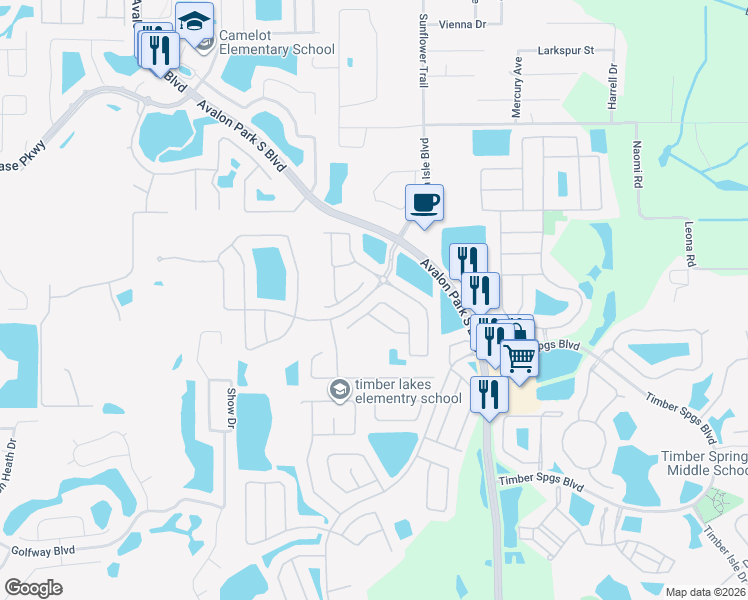 map of restaurants, bars, coffee shops, grocery stores, and more near 1682 Shallcross Avenue in Orlando