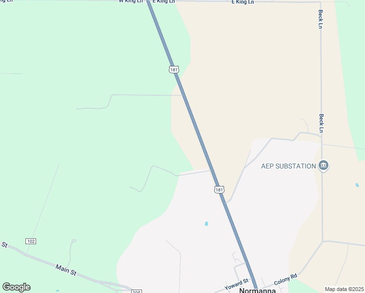 map of restaurants, bars, coffee shops, grocery stores, and more near 2101 North Frontage Road in Beeville