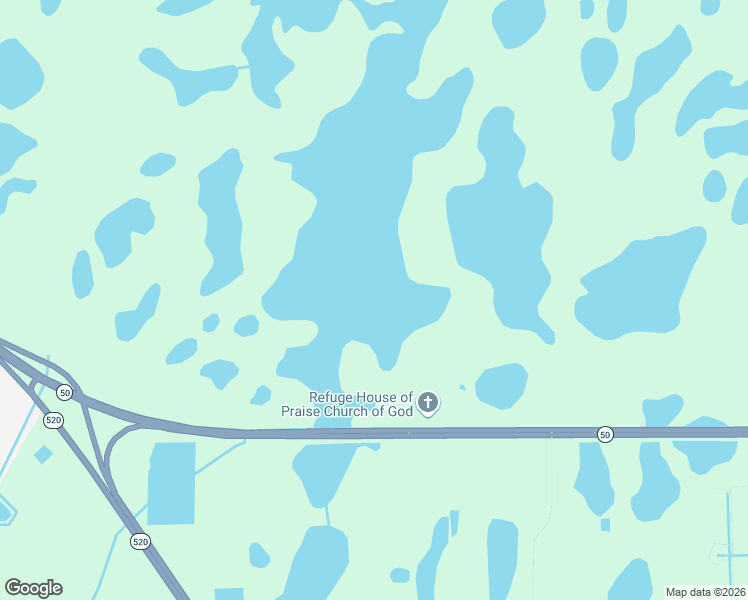 map of restaurants, bars, coffee shops, grocery stores, and more near 20637 East Colonial Drive in Christmas