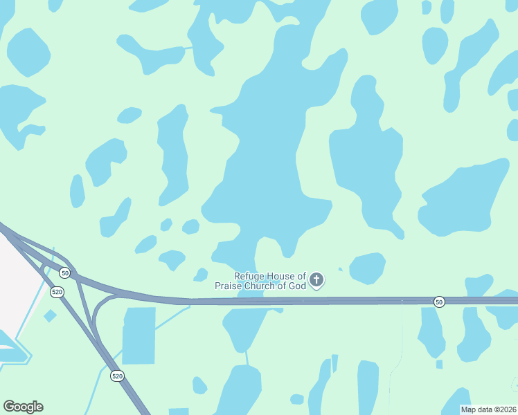 map of restaurants, bars, coffee shops, grocery stores, and more near 20637 East Colonial Drive in Christmas