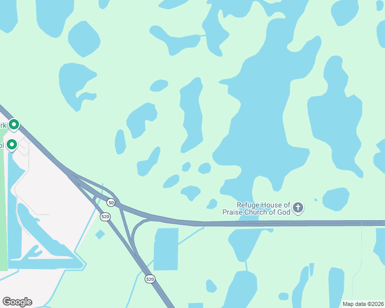 map of restaurants, bars, coffee shops, grocery stores, and more near East Colonial Drive in Christmas