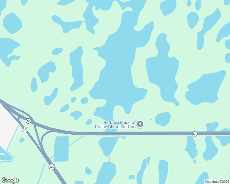 map of restaurants, bars, coffee shops, grocery stores, and more near 20637 East Colonial Drive in Christmas