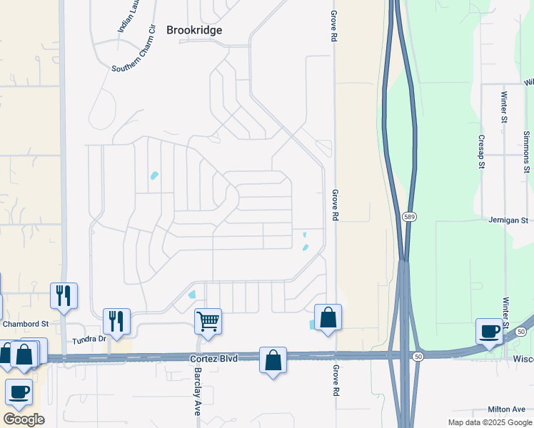 map of restaurants, bars, coffee shops, grocery stores, and more near 14322 Starcross Street in Brooksville