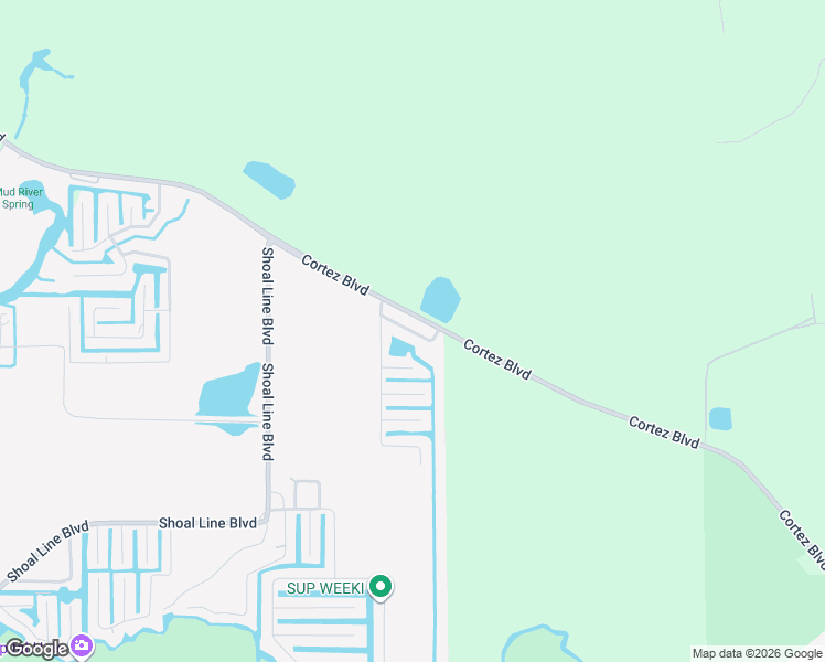 map of restaurants, bars, coffee shops, grocery stores, and more near 6457 Arbutus Avenue in Weeki Wachee